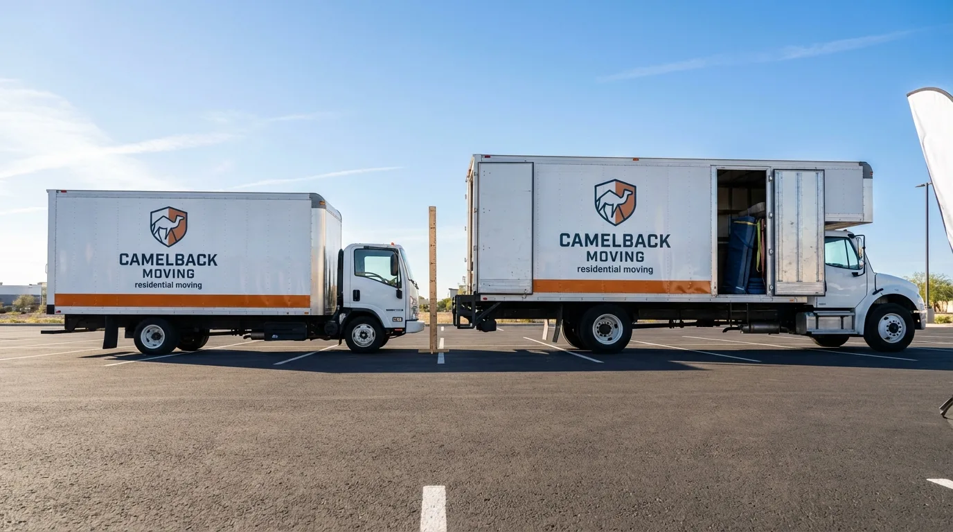 Moving truck size capacity guide in Capitan